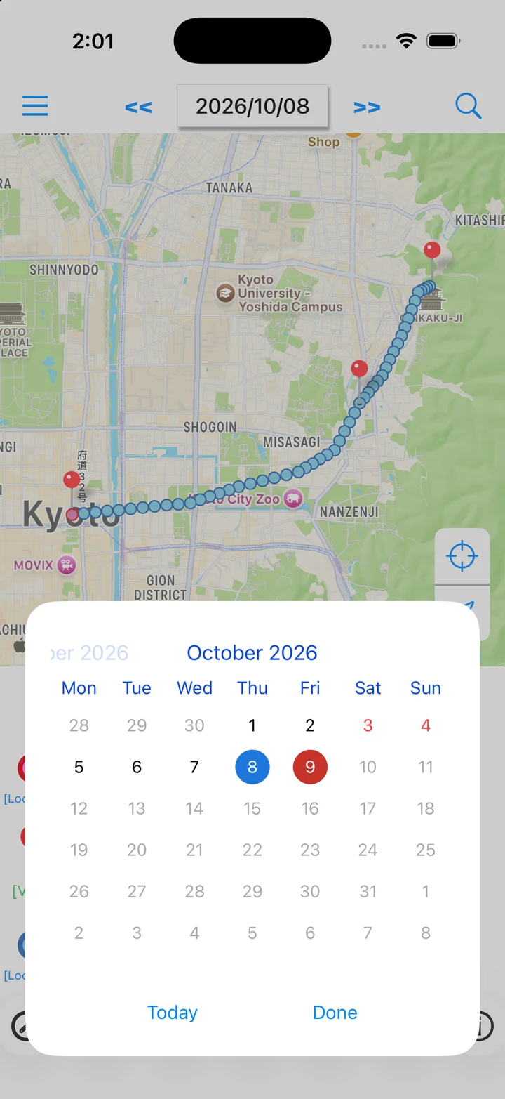 Calendar date picker