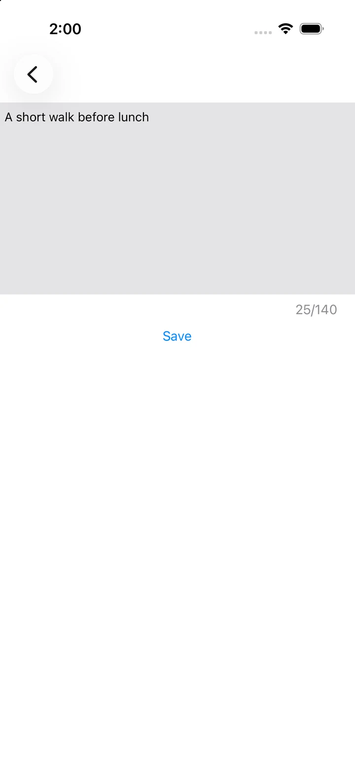 Sample note editor